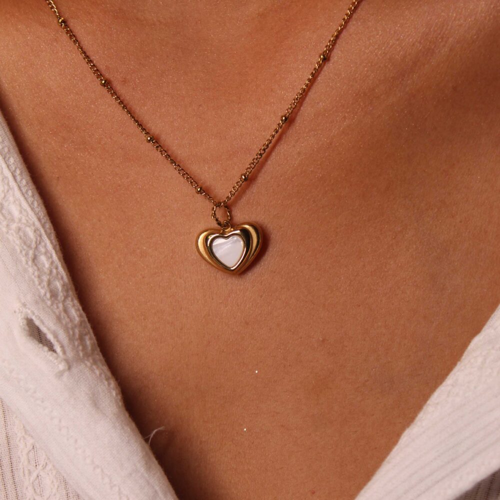 Layered Heart Locket Pendant – Timeless Love Necklace