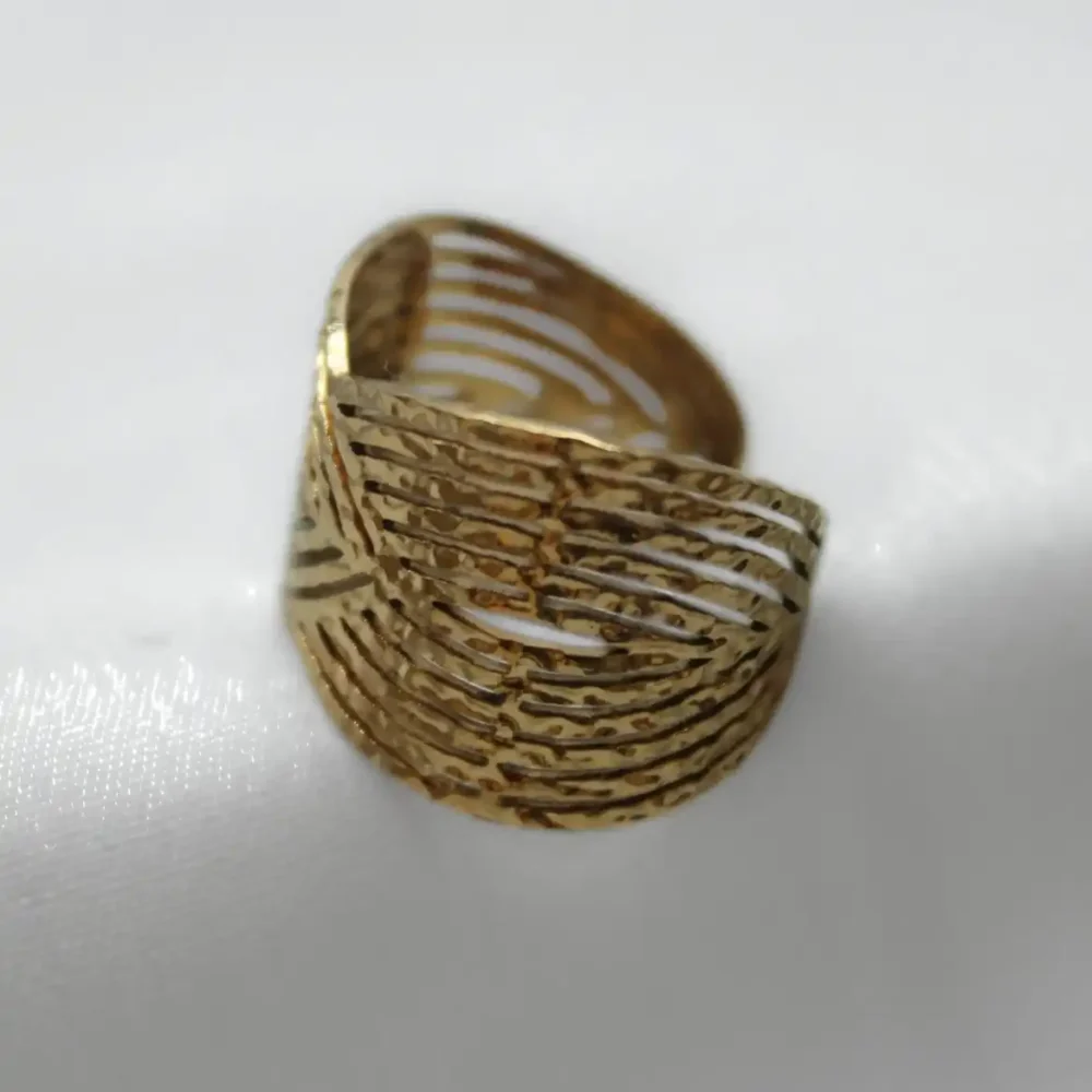 Gold Woven Adjustable Ring