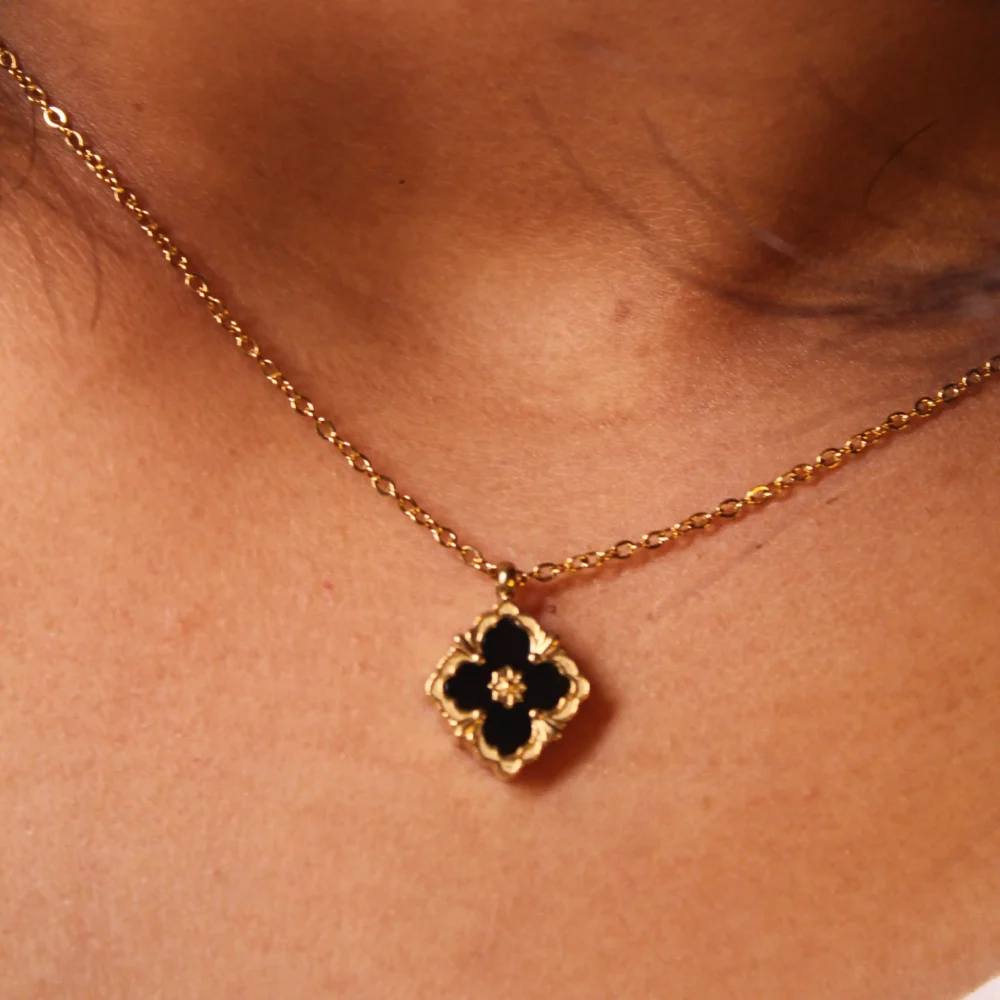Gold Two-in-One Heart & Star Pendant Necklace