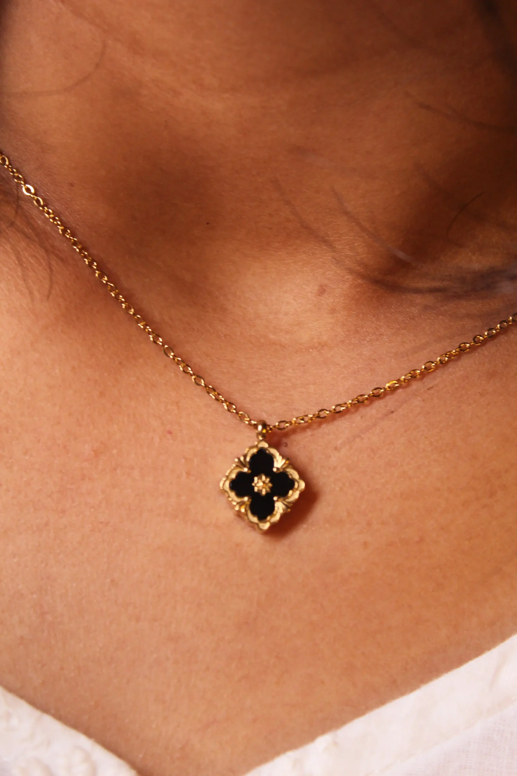 Gold Two-in-One Heart & Star Pendant Necklace