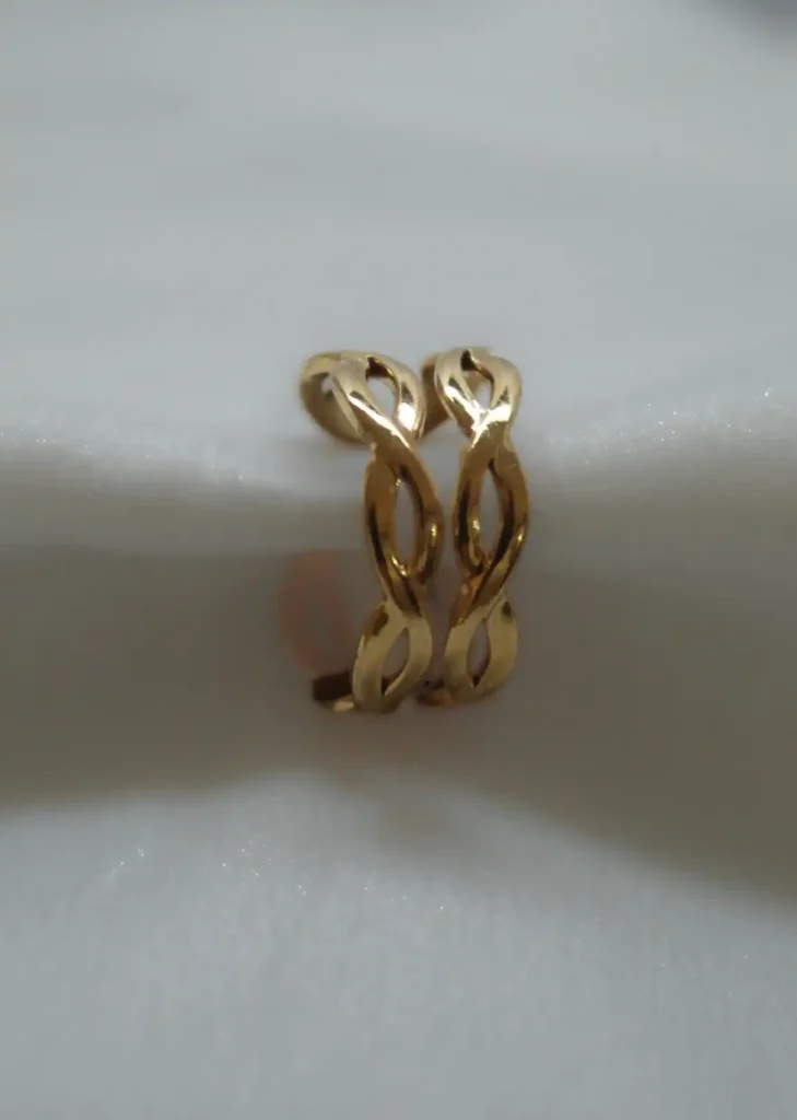Gold Infinity Adjustable Ring