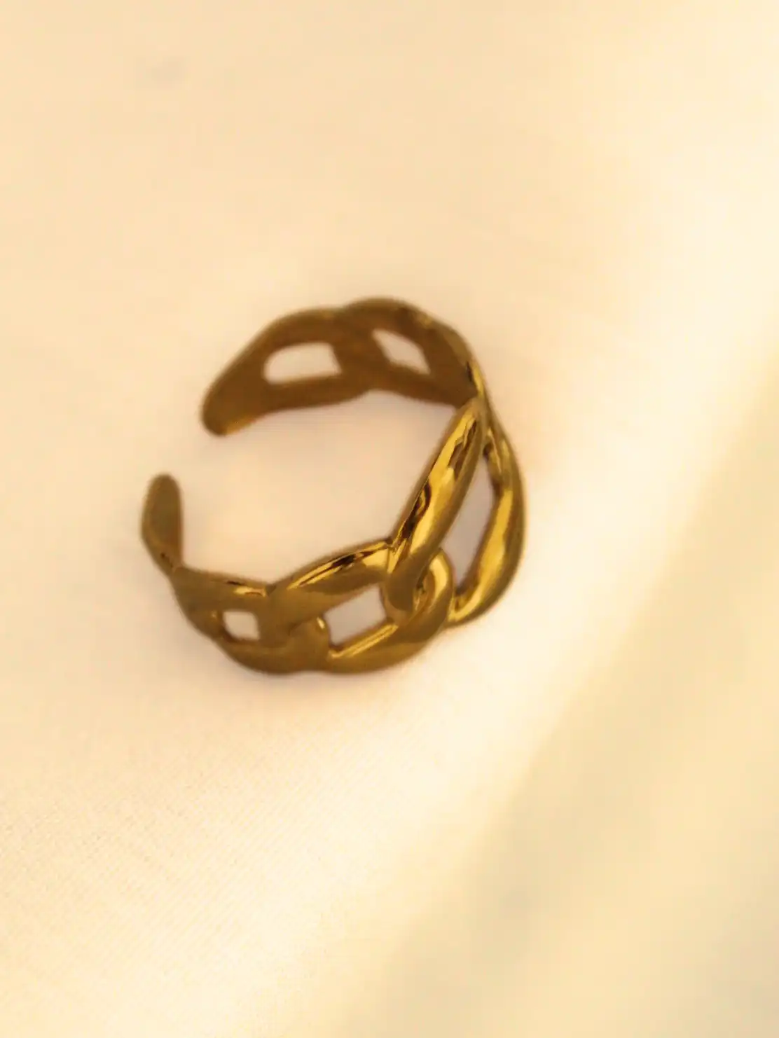 Gold Chain Link Ring